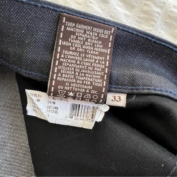 NWOT 7 for All Mankind Slimmy Jeans in Deep Indigo, Size 33 - Picture 9 of 9